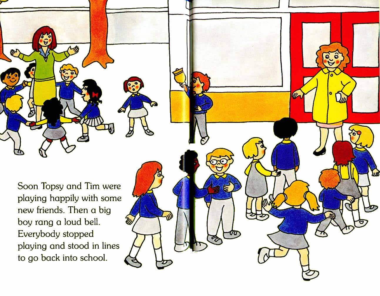 Ladybird - Topsy Tim Books - Start School (10),绘本,绘本故事,绘本阅读,故事书,童书,图画书,课外阅读